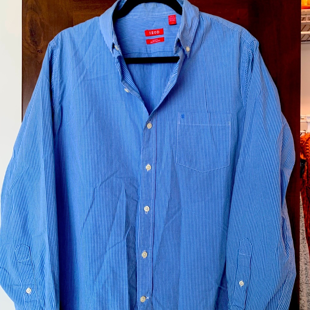 Large Slim Fit Men’s Dress Shirt